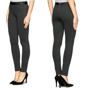 J Crew Womens Leggings Pixie Pants Charcoal Gray Back Zipper Mid Rise Size 4R